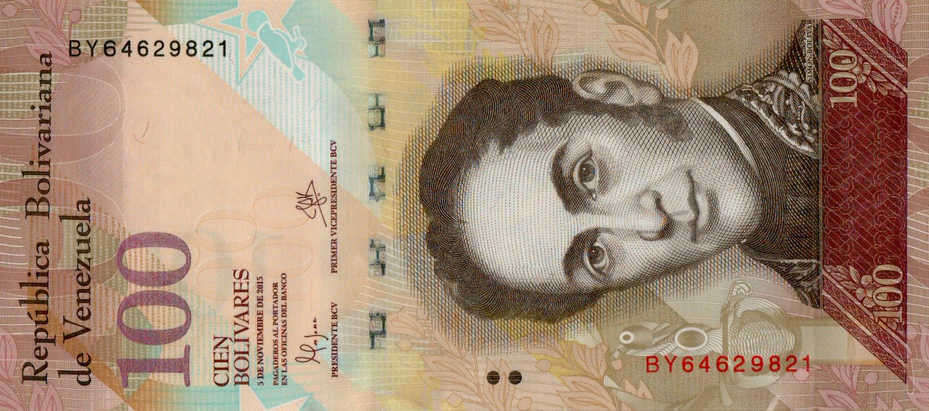 Venezuela 100 2015 UNC P-93/j
